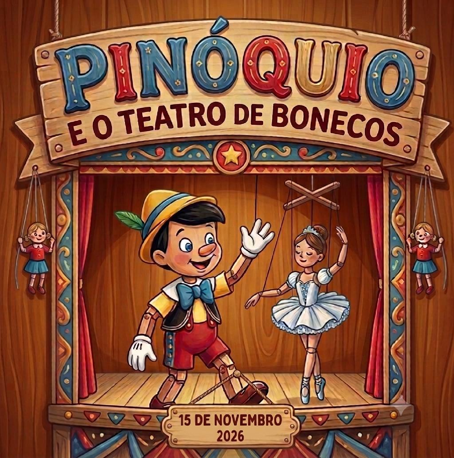 Sessão III - Pinóquio - O Teatro de Bonecos | Evelyn Studio de Dança