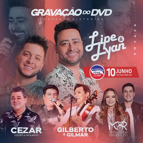 Legends ＆ Lyrics ライブDVD Gravação DVD Lipe & Lyan 