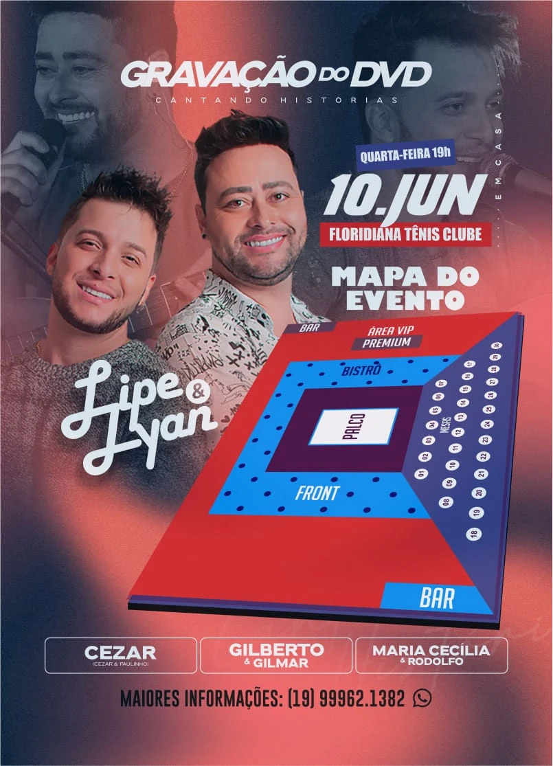 Gravação DVD Lipe & Lyan 